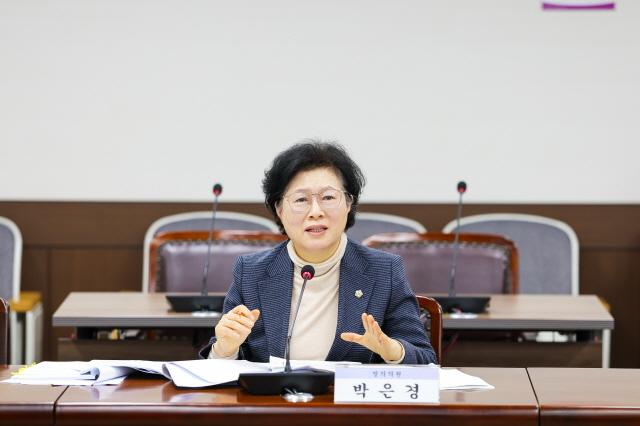 NSP통신-박은경 의원이 지난달 25일 제300회 제2차 정례회 기획행정위원회에서 대표 발의한 안산시 직업교육혁신지구 사업 활성화 조례안에 대해 발언하고 있다. (사진 = 안산시의회)