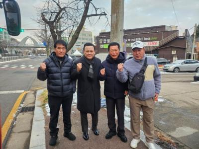 [NSP PHOTO]김석훈 전 안산갑 당협위원장, 반월의용소방대원들 격려