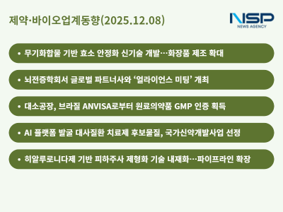 [NSP PHOTO][제약·바이오업계동향]SK바이오팜, 美 뇌전증학회 얼라이언스 미팅···셀트리온, SC 제형화 기술 내재화