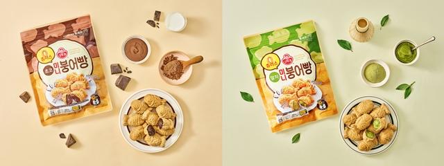 NSP통신-(왼쪽부터) 오뚜기 츄러스 미니붕어빵 초코맛, 말차맛 연출컷 (사진 = 오뚜기 제공)