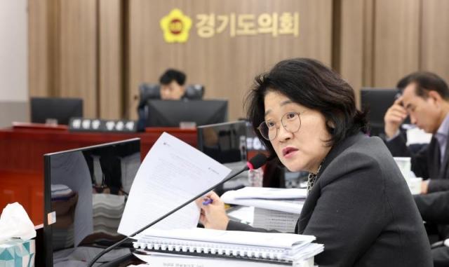 NSP통신-신미숙 경기도의원이 2025년도 제3회 경기도 추가경정예산안과 2026년도 경기도 예산안 심의에서 발언하고 있다. (사진 = 경기도의회)