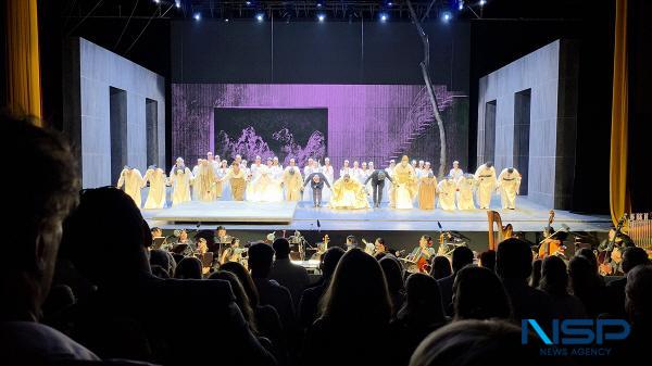 NSP통신-대구광역시는 외교부가 주관하는 2025년도 공공외교 우수사례 공모에서 에스토니아 사아레마 오페라페스티벌 해외 진출 공연 성과로 우수기관에 선정됐다. 심청공연 커튼콜 모습 (사진 = 대구광역시)