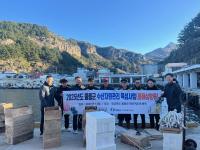 [NSP PHOTO]울릉군, 홍해삼 방류로 수산자원 회복에 박차