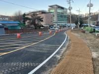 [NSP PHOTO]용인시, 고기교~고기초 후문 도로 재정비 마쳐