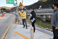 [NSP PHOTO]유이수 완주군의원, 소양천 자전거도로 개설사업 현장 점검