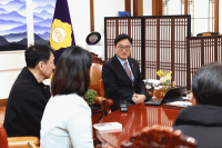 [NSP PHOTO]우원식 국회의장, 전국가맹점주협의회 면담