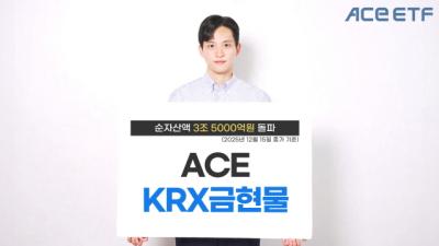 [NSP PHOTO]한투운용, 에이스 KRX금현물 순자산액 3조 5000억원 돌파…내년 금 가격 상승 전망