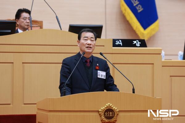 NSP통신-이광일 전라남도의원이 제395회 제4차 본회의에서 여수 죽림 1지구 공동주택 건설 공동시행사인 전남개발공사의 책임 있는 자세를 촉구했다. (사진 = 전남도의회)