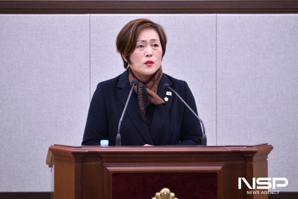 NSP통신-여정현주 의원이 제252회 정례회 제5차 본회의에서 여수시 행정의 구조적 문제를 지적하고 책임 있는 행정 운영과 정책실명제 강화를 촉구했다. (사진 = 여수시의회)