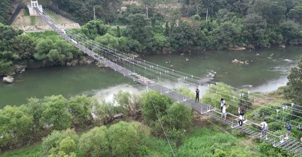 NSP통신-곡성군 죽곡면 대황강 출렁다리. (사진 = 곡성군)