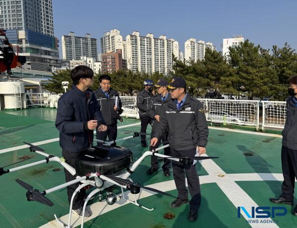 NSP통신-포항해양경찰서는 최근 해상치안 경비 효율을 높이기 위해 1500톤급 경비함정에 수소연료전지 기반 드론 2기를 신규 배치했다. (사진 = 포항해양경찰서)