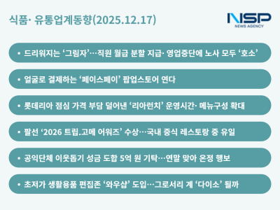 [NSP PHOTO][식품·유통업계동향]유통계 두 가지 얼굴, 홈플러스의 근심 CU의 스마일…식품계 따듯함, 롯리의 리아런치와 동서 연말 온정 등