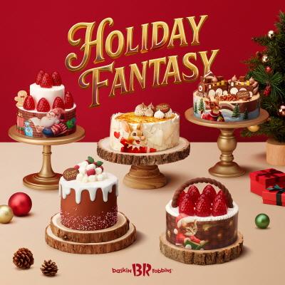 [NSP PHOTO]SPC 배스킨라빈스 크리스마스 케이크 사전 예약 전년비 185 달성골든 브륄레 판타지 초코 스모어 판타지 등 인기