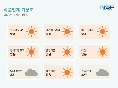 [NSP PHOTO][식품업계기상도]새 주인 찾아도 엇갈린 날씨, KFC코리아 맑음·한국써브웨이 흐림·깜짝등장 삼진식품
