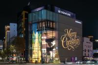 [NSP PHOTO]LG전자, 플래그십 D5 외벽에 크리스마스 미디어 파사드 공개