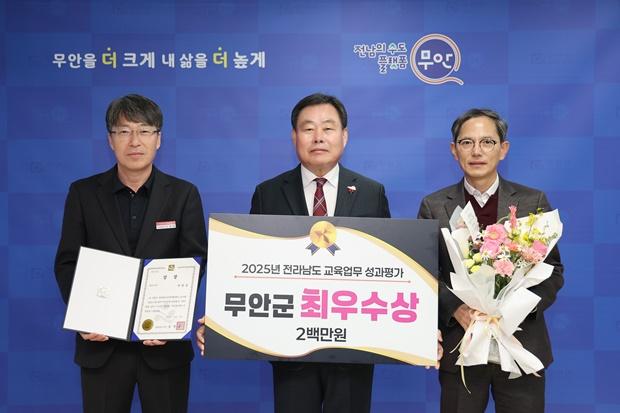 NSP통신-무안군이 공직자 교육업무 최우수 단체로 선정되며 동일 분야에서 3년 연속 수상했다. (사진 = 무안군)