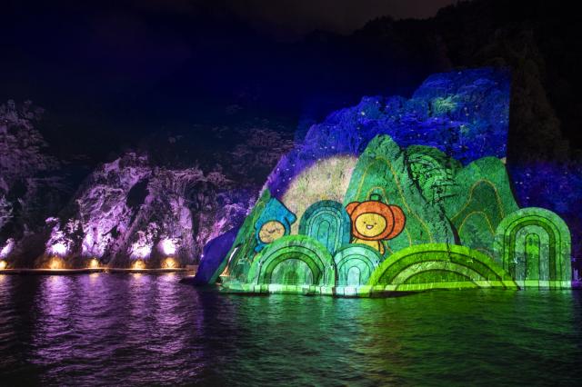 NSP통신-도동항 미디어파사드가 공개됐다. (사진 = 울릉군)