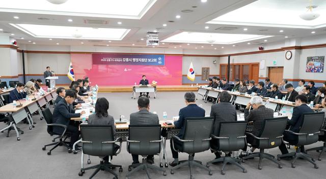 NSP통신-2026 ITS 세계총회 강릉시 행정지원단 점검회의 모습. (사진 = 강릉시)