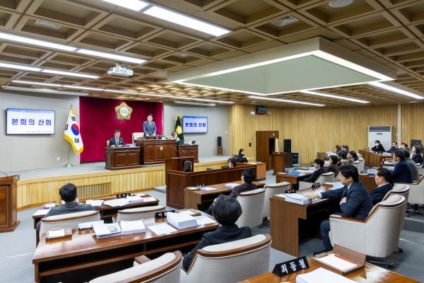 NSP통신-▲제316회 제2차 정례회 제2차 본회의가 열린 강서구의회 본회의장 모습. (사진 = 강서구)