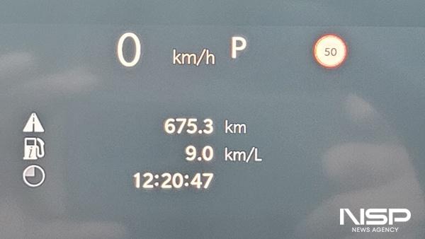 NSP통신-총 675.3km를 12시간 20분 47초 동안 시승한 후 체크 한 지프 그랜드 체로키 L모델의 실제 주행 연비 9.0km/ℓ 기록 (사진 = NSP통신)