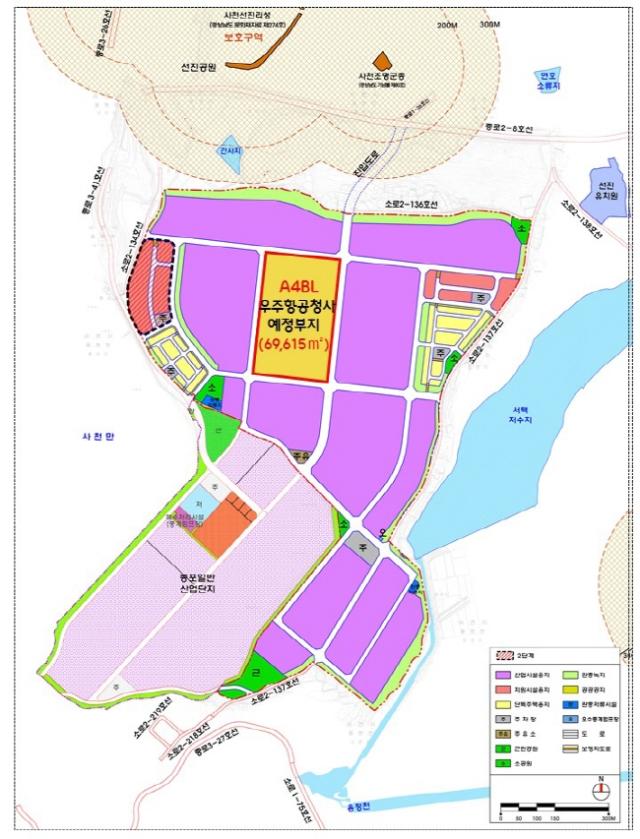 NSP통신-경남우주항공산단 우주항공청사 예정부지 위치도