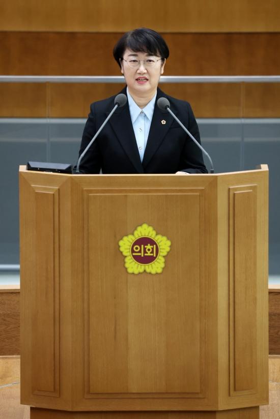 NSP통신-고은정 경기도의회 경제노동위원회 위원장이 26일 제387회 제5차 정례회 5분 자유발언을 하고 있는 모습. (사진 = 경기도의회)