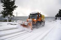 [NSP PHOTO]울릉도, 대설주의보와 강풍 속 적설량 20.3cm