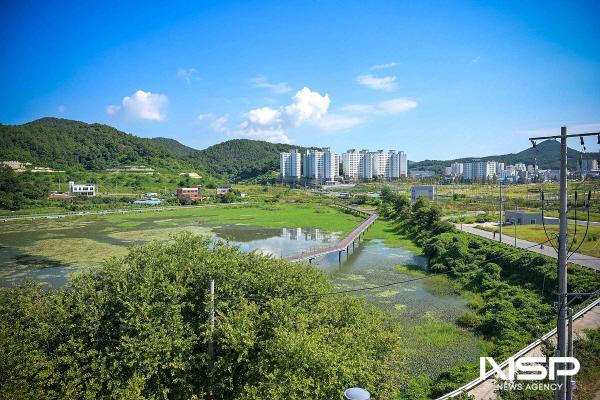 NSP통신-조성 중인 관기 저수지 생태공원 전경 (사진 = 여수시)
