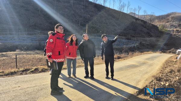 NSP통신-의성군은 생활권 2차 피해 예방을 위해 추진 중인 산불피해지 위험목 제거사업과 관련해 중대재해 등 안전사고 예방을 위한 특별안전점검을 실시하고 있다. (사진 = 의성군)