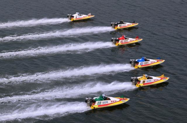 NSP통신-미사경정장에서 열린 경주 장면. (사진 = 국민체육진흥공단)