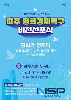 NSP통신-평화경제특구 비전 선포식 포스터 (사진 = 파주시)