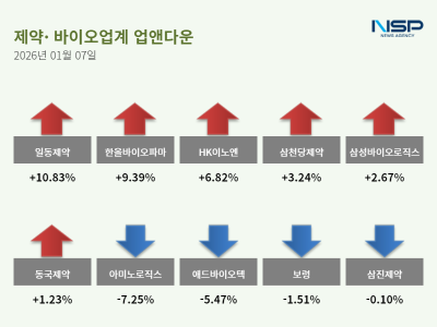 [NSP PHOTO]업앤다운제약주 상승일동제약 아미노로직스
