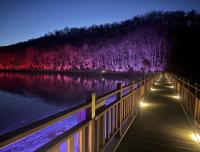 [NSP PHOTO]파주시, 공릉 호수 경관조명 조성 1단계 사업 완료