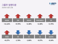 [NSP PHOTO][업앤다운]그룹주 상승…·한화↑·LG↓