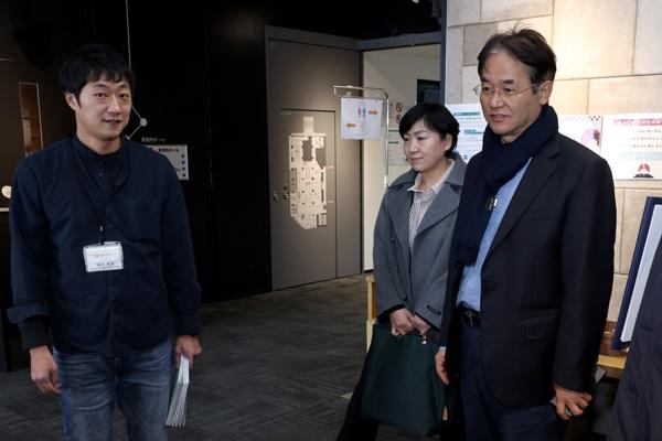 NSP통신-하코다테 커뮤니티 플라자 G스퀘어 방문 (오카모토 케이고 센터장(왼쪽), 이동환 고양특례시장(오른쪽)) (사진 = 고양시)