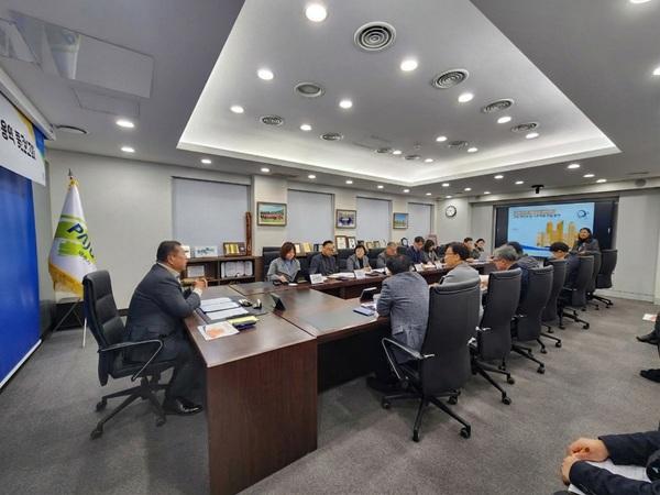 NSP통신-운정중앙역 문화공연 콤플렉스 조성 기본계획 수립용역 중간보고회 모습 (사진 = 파주시)