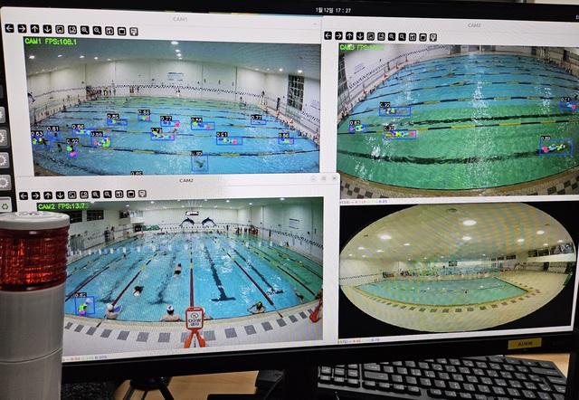 NSP통신-화성국민센터 수영장에 도입된 인공지능(AI)기반 안전관리 시스템. (사진 = 화성도시공사)