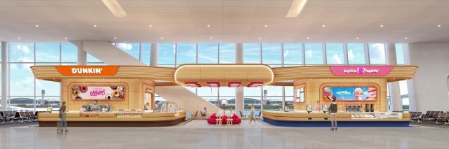 NSP통신-인천공항 T2에 오픈한 배라·던킨 콤보 매장 모습 (사진 = 비알코리아 제공)