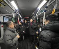 [NSP PHOTO]이영주 경기도의원 추위는 기사 몫, 불만은 현장 몫 동절기 전기버스 현장점검