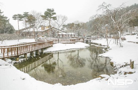 NSP통신-눈 쌓인 백운산자연휴양림 (사진 = 광양시청)