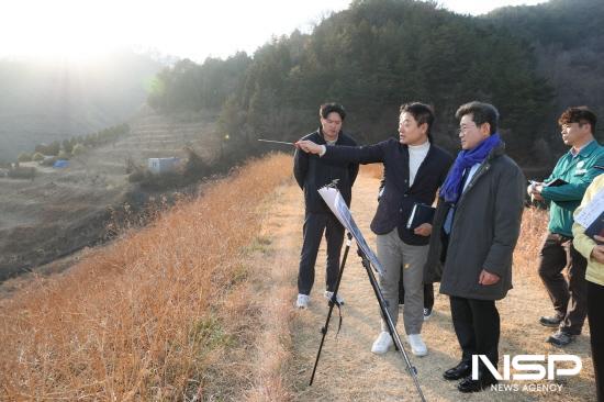 NSP통신-정인화 광양시장 죽림 농공단지 조성사업 현장 방문 (사진 = 광양시청)