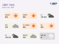 [NSP PHOTO][그룹주 기상도]삼성전자·포스코 맑음…태광산업은 규제 변수에 비