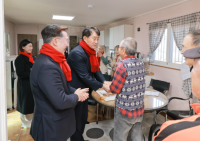 [NSP PHOTO]하은호 군포시장, 신년 첫 행보 동 방문 주민소통 인사 마무리