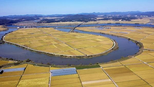 NSP통신-남도의 젖줄 영산강 유역에 드넓게 펼쳐진 나주평야. (사진 = 나주시)