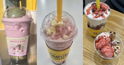 [NSP PHOTO]비교해보니중저가 커피4사 단순 계절 제품 넘어선 전략과 한계봄 딸기 시즌 마케팅 전쟁