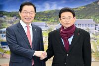 [NSP PHOTO]경북도지사·교육감, 행정통합 추진 한뜻