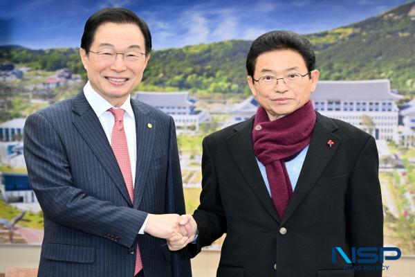 [NSP PHOTO]경북도지사·교육감, 행정통합 추진 한뜻