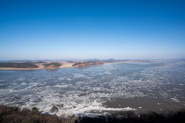 NSP통신-애기봉에서 바라 본 유빙 풍경 모습. (사진 = 김포시)