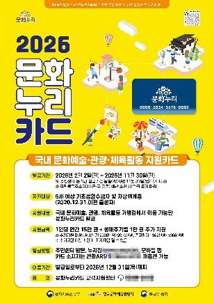 NSP통신-2026년도 문화누리카드 안내 포스터. (사진 = 군포시)