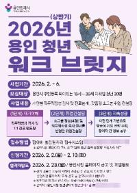 [NSP PHOTO]용인시, 용인 청년 워크 브릿지 진로 설계 프로그램 참가자 모집